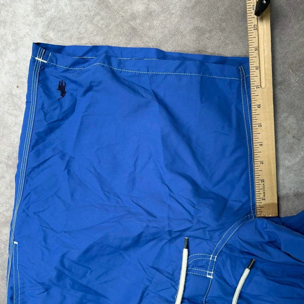 Polo Ralph Lauren Mens XXL Blue Cargo Swim Trunks Board Shorts Mesh Lined